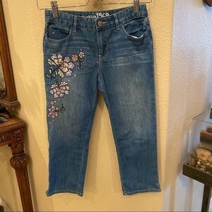 GAPKIDS 1969 Embroidery Capri Jeans Size 12 Yrs